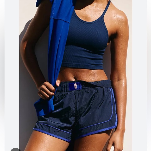 FP Movement Varsity Blues Shorts in Navy - Picture 1 of 3